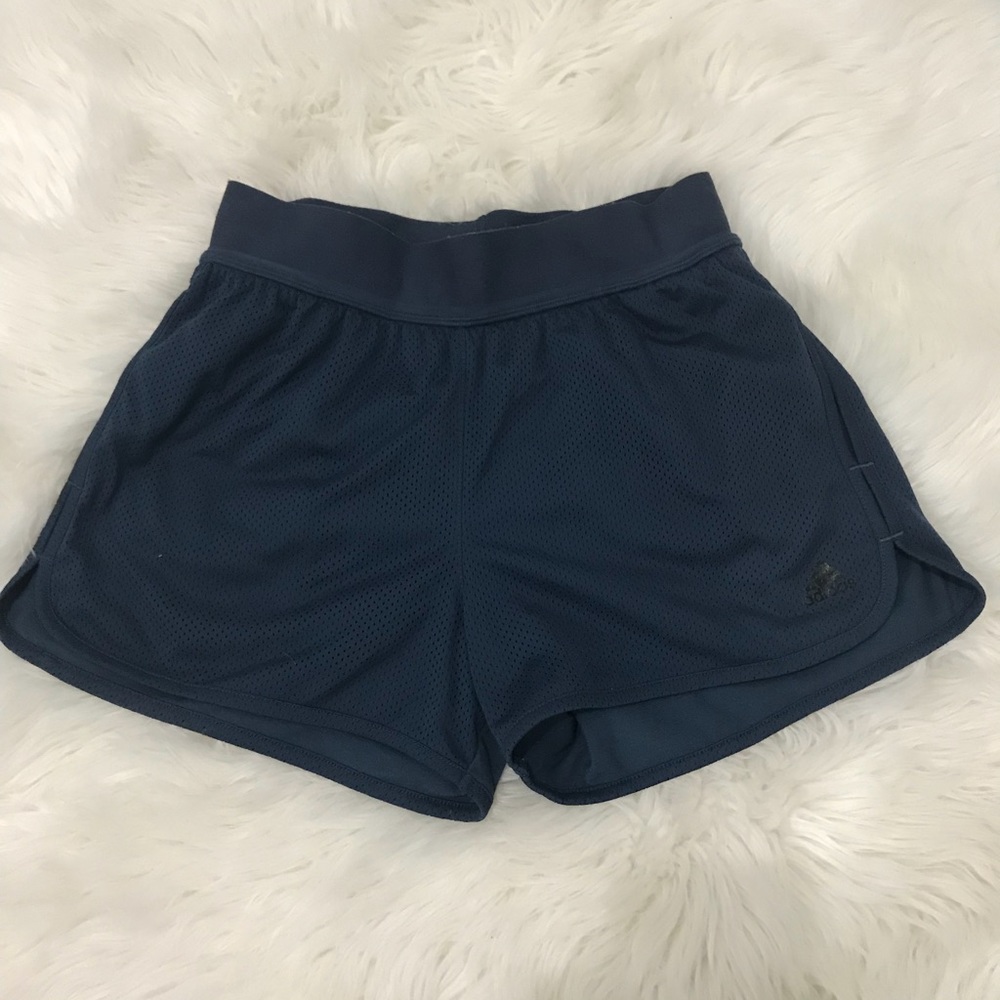 Navy blue adidas shorts (athletic)